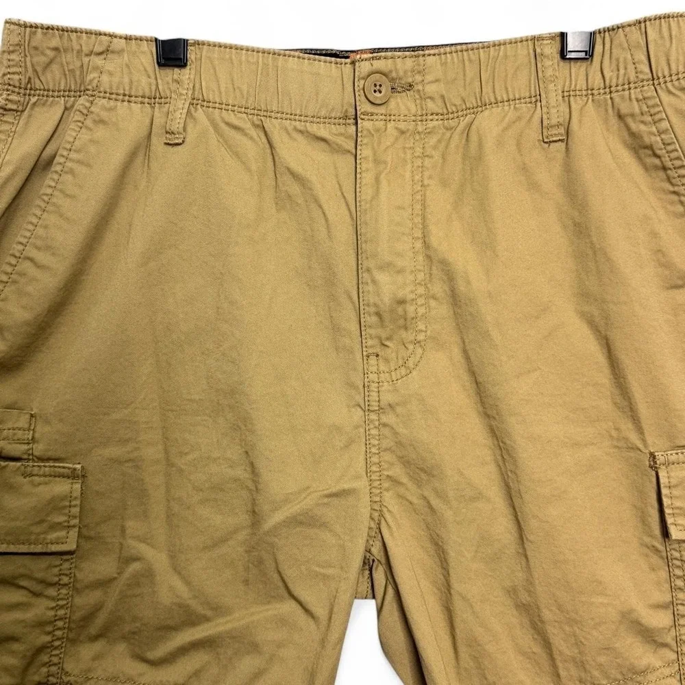 Denali Men's 32 Khaki Cotton Cargo Short Flex Waist 9.25